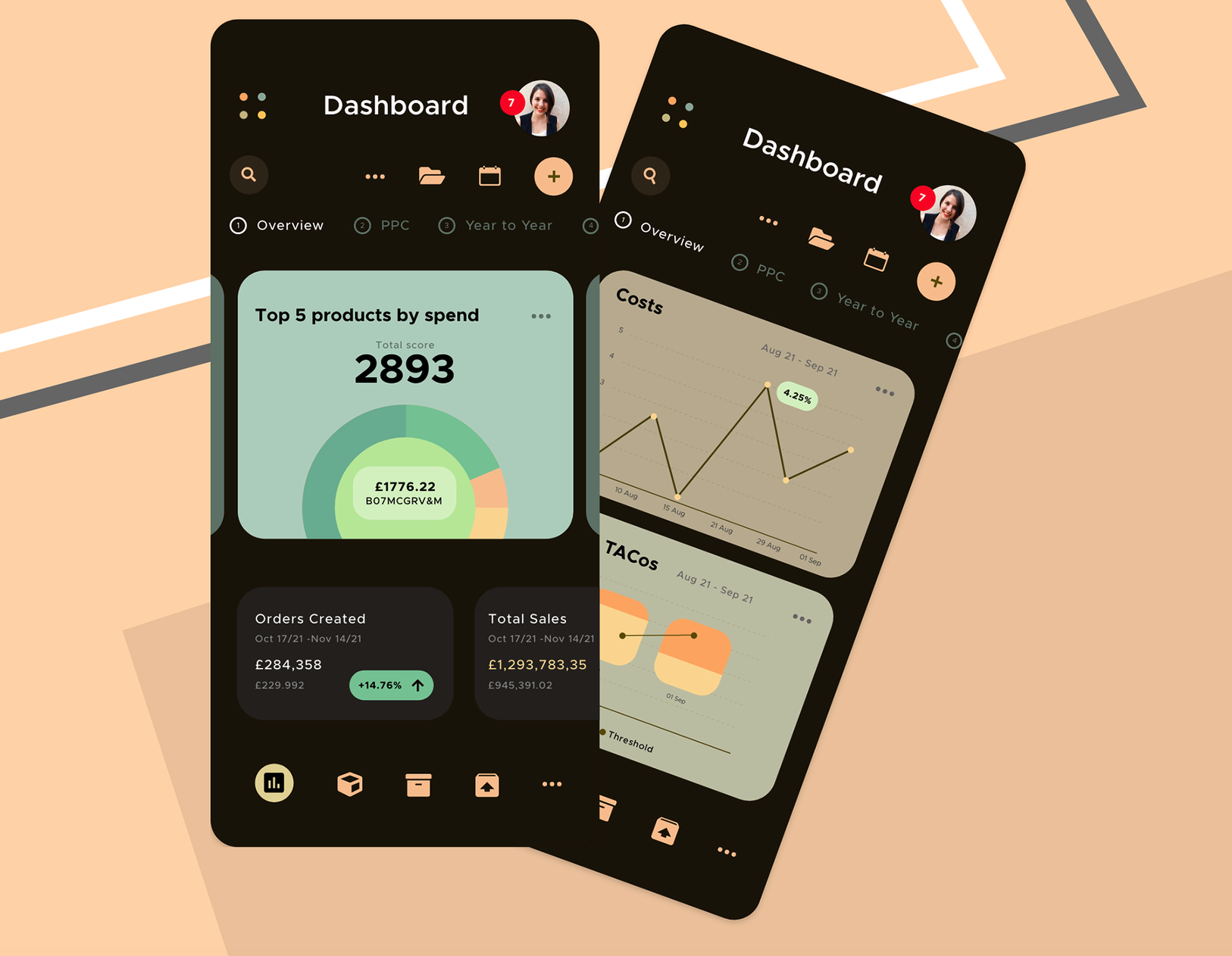 Analytics Dashboard Screen 2
