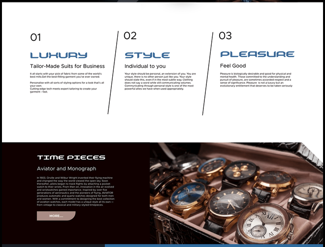 Man & Meaning Website Screen 2