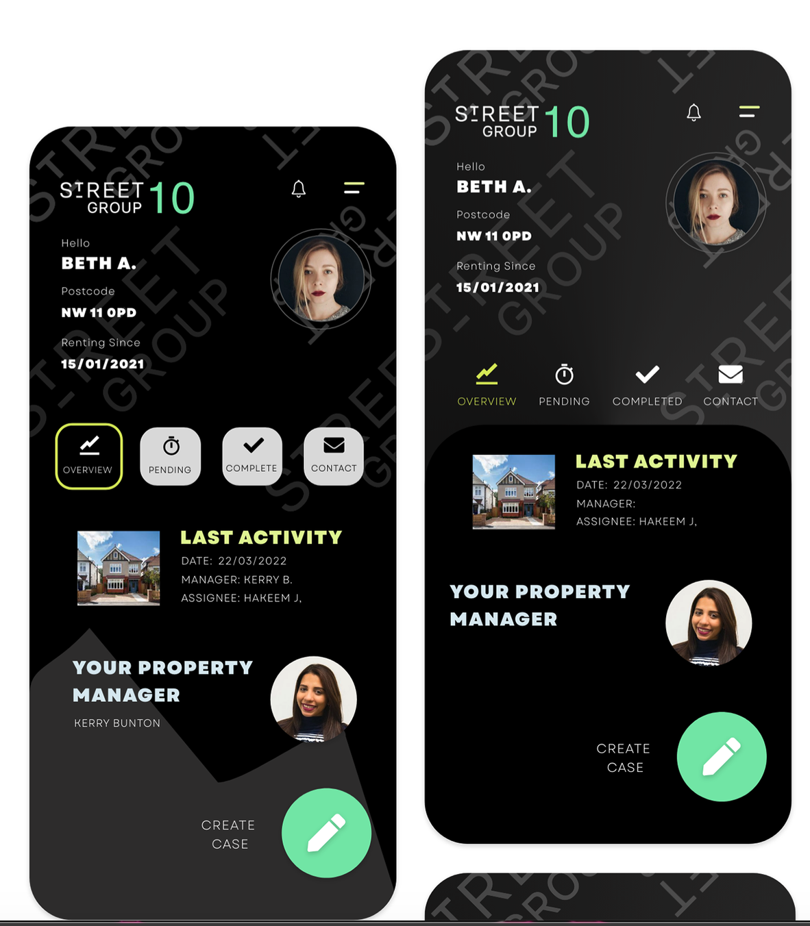 Tenant Manager App Screen 2