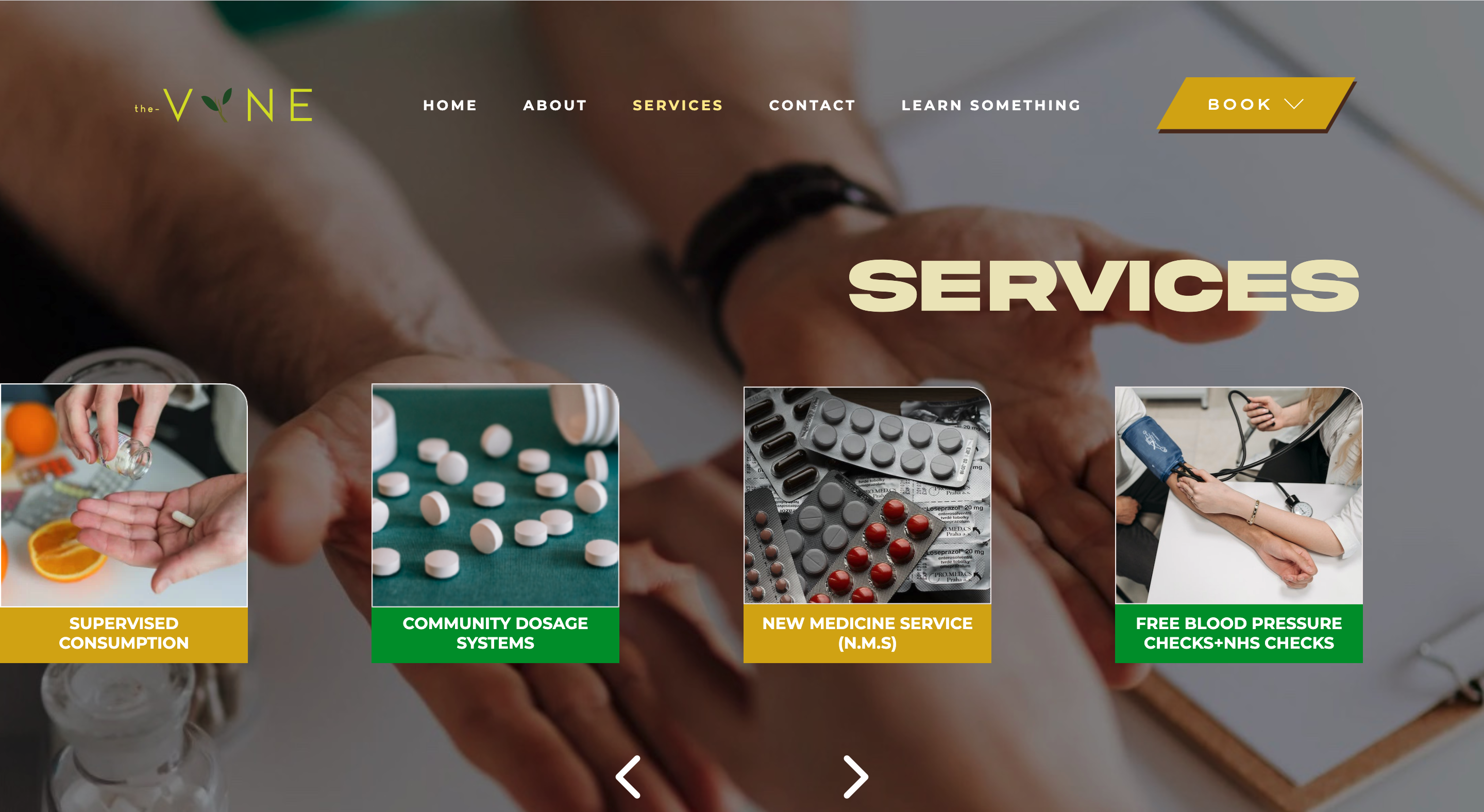 Pharmacy Website Screen 2